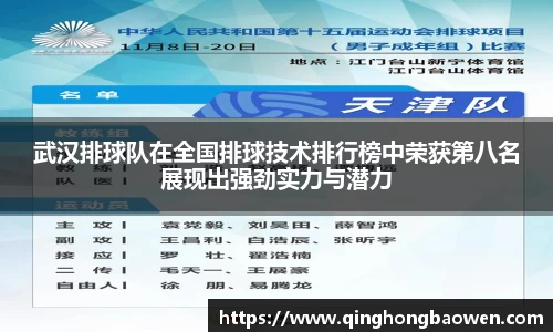 武汉排球队在全国排球技术排行榜中荣获第八名展现出强劲实力与潜力